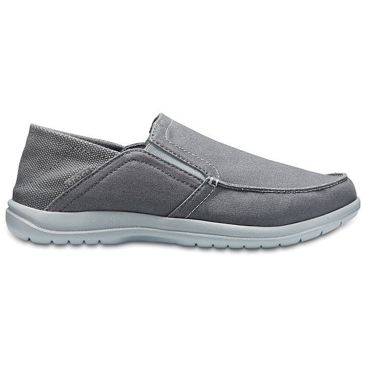 Big And Tall Crocs Santa Cruz Convertible Slip-On Grise Clair Grise Homme | WNR-6758520