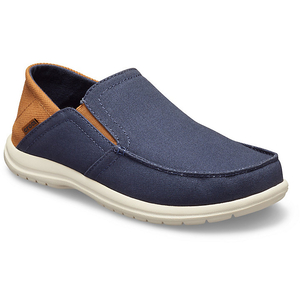 Big And Tall Crocs Santa Cruz Convertible Slip-On Bleu Marine Marron Homme | YVN-0109690