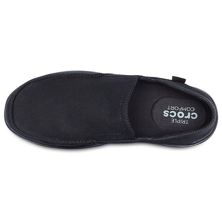 Big And Tall Crocs Santa Cruz Convertible Slip-On Noir Homme | CGL-0715794