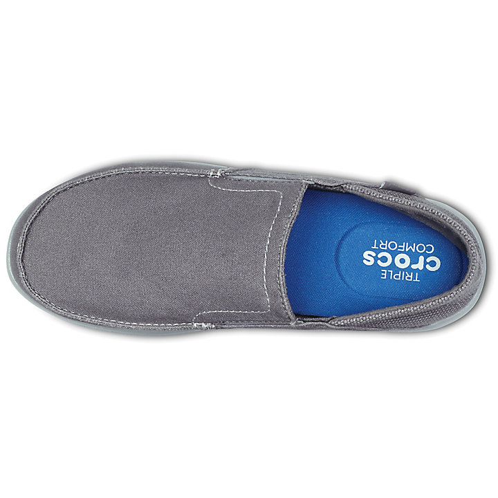 Big And Tall Crocs Santa Cruz Convertible Slip-On Grise Clair Grise Homme | WNR-6758520