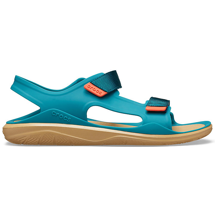 Sandales Crocs Swiftwater Expedition Sandal Turquoise Foncé Marron Homme | SYE-1877308