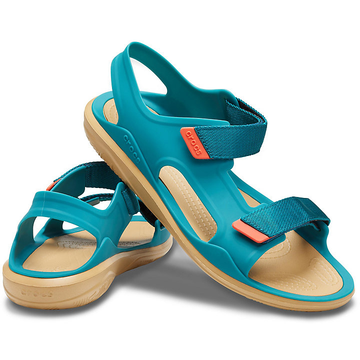 Sandales Crocs Swiftwater Expedition Sandal Turquoise Foncé Marron Homme | SYE-1877308