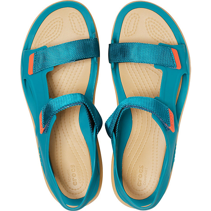 Sandales Crocs Swiftwater Expedition Sandal Turquoise Foncé Marron Homme | SYE-1877308