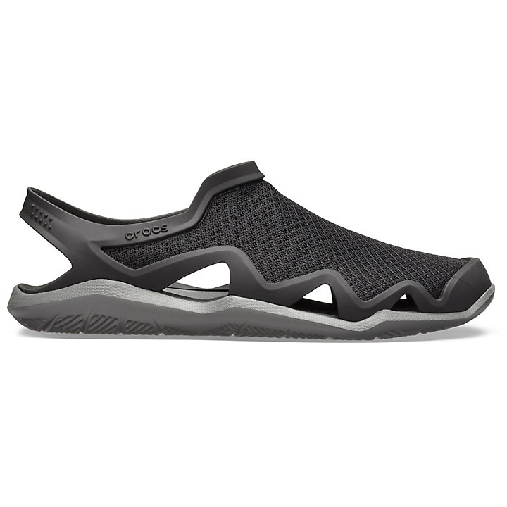 Sandales Crocs Swiftwater Mesh Wave Noir Grise Homme | FXH-2655340