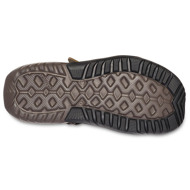 Big And Tall Crocs Swiftwater Mesh Deck Sandal Chocolat Homme | PBB-8388677