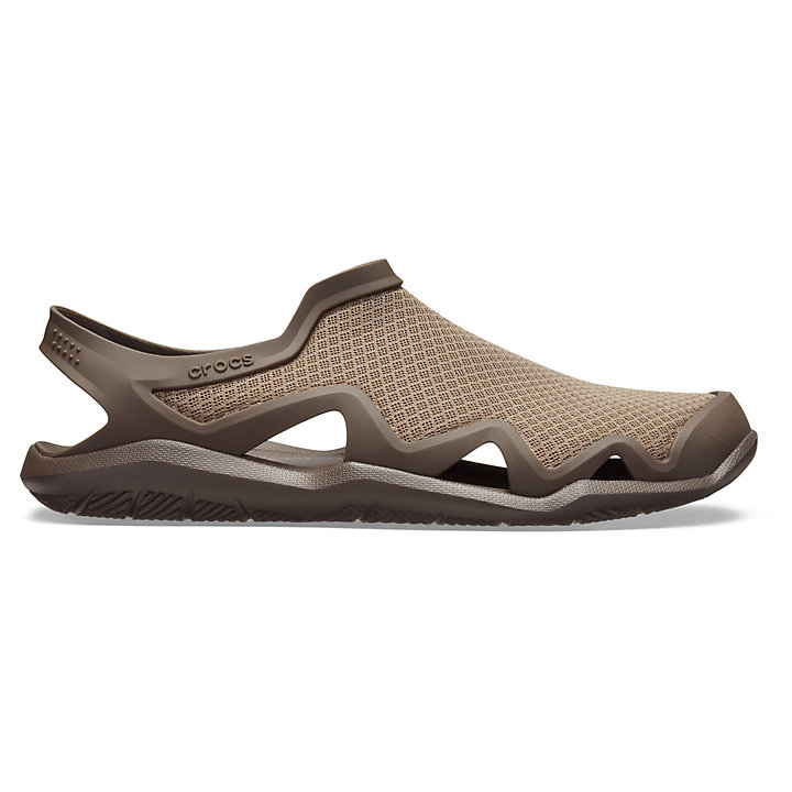 Sandales Crocs Swiftwater Mesh Wave Cafe Homme | HVL-6085544