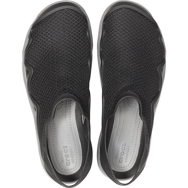 Sandales Crocs Swiftwater Mesh Wave Noir Grise Homme | FXH-2655340