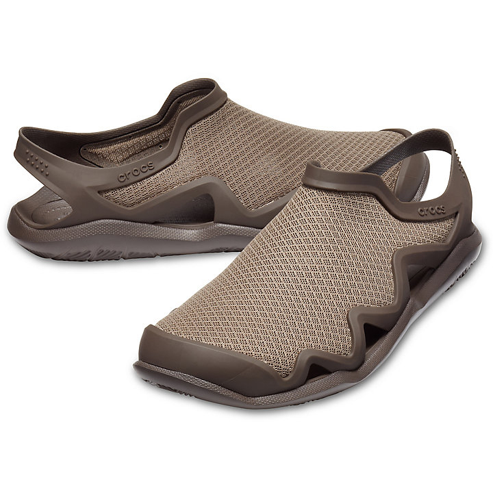 Sandales Crocs Swiftwater Mesh Wave Cafe Homme | HVL-6085544