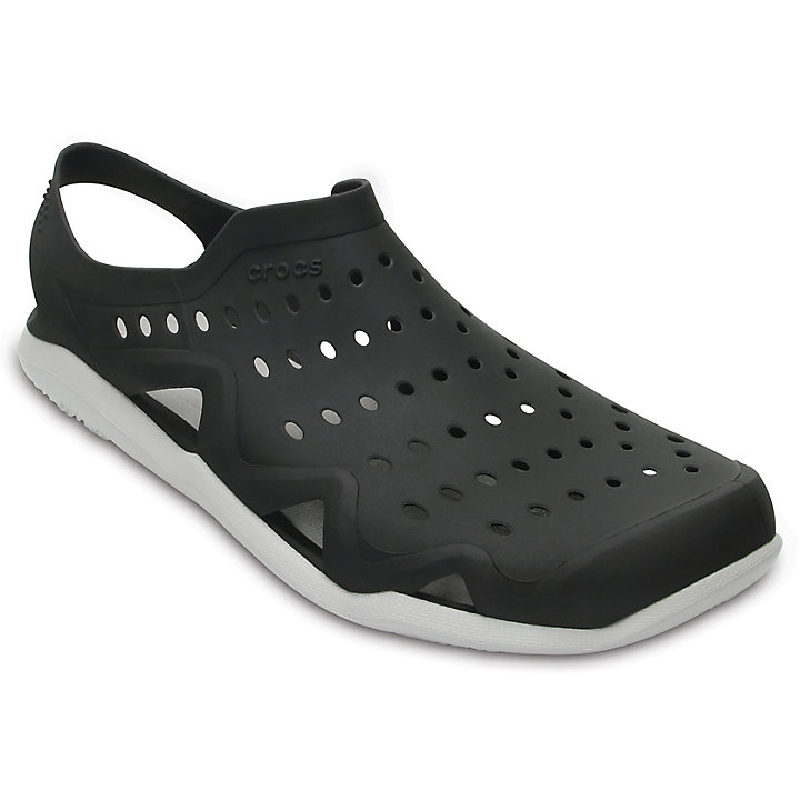 Sabots Crocs Swiftwater Wave Noir Grise Homme | NPM-1329569