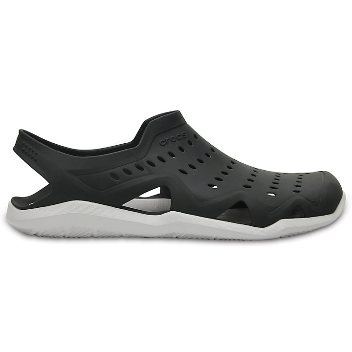 Sabots Crocs Swiftwater Wave Noir Grise Homme | NPM-1329569