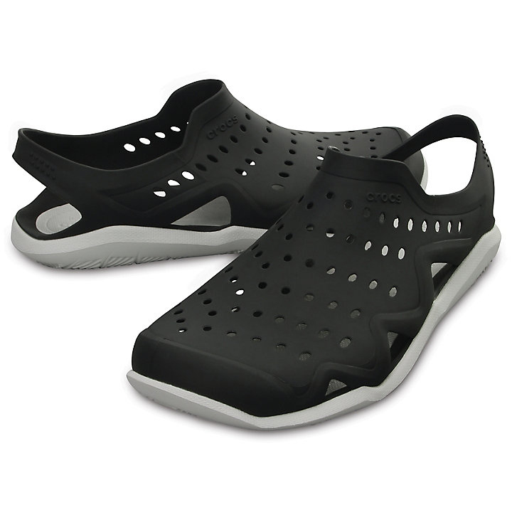 Sabots Crocs Swiftwater Wave Noir Grise Homme | NPM-1329569