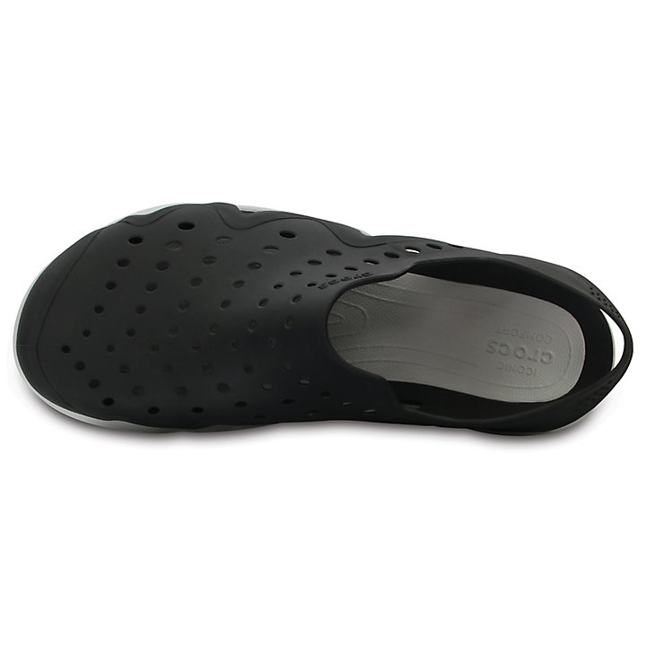 Sabots Crocs Swiftwater Wave Noir Grise Homme | NPM-1329569