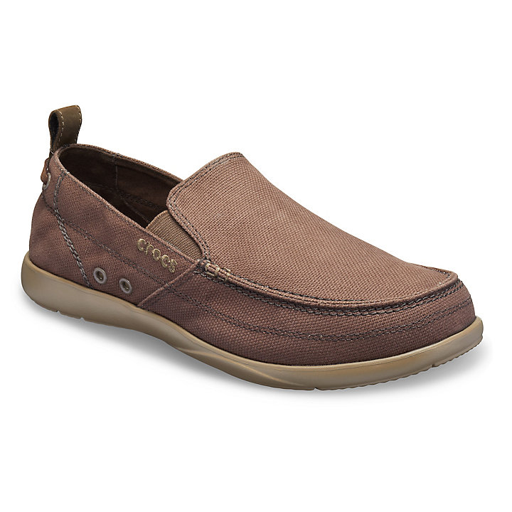 Big And Tall Crocs Walu Slip-On Chocolat Vert Olive Homme | XIB-5403253