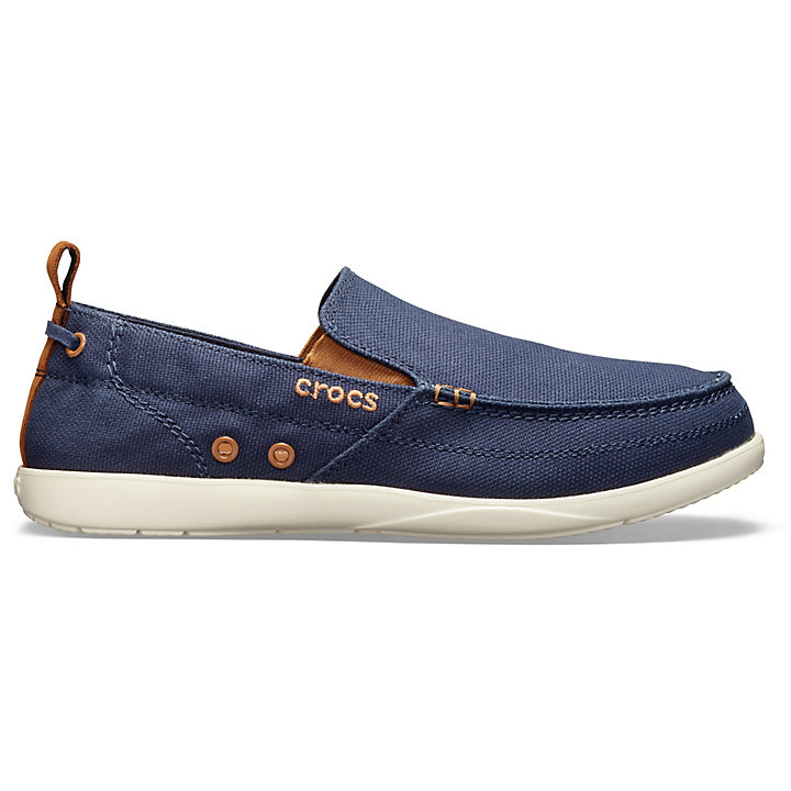 Big And Tall Crocs Walu Slip-On Bleu Marine Beige Homme | PEO-6580048