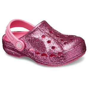 Sabots Crocs Baya Glitter Clog Rose Enfant | LTN-3873658