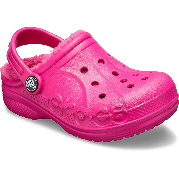 Sabots Crocs Baya Doublée Clog Rose Enfant | SDA-8324593