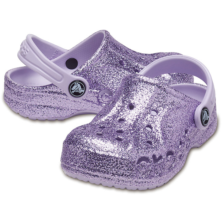 Sabots Crocs Baya Glitter Clog Lavande Enfant | YLD-7584624