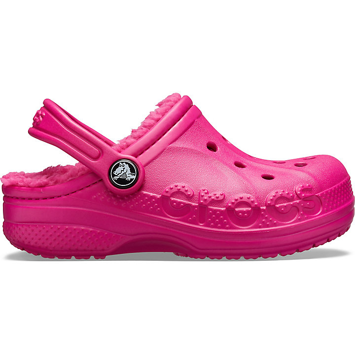 Sabots Crocs Baya Doublée Clog Rose Enfant | VKE-1658989