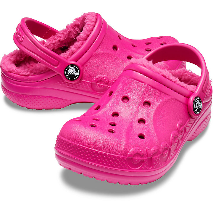 Sabots Crocs Baya Doublée Clog Rose Enfant | VKE-1658989