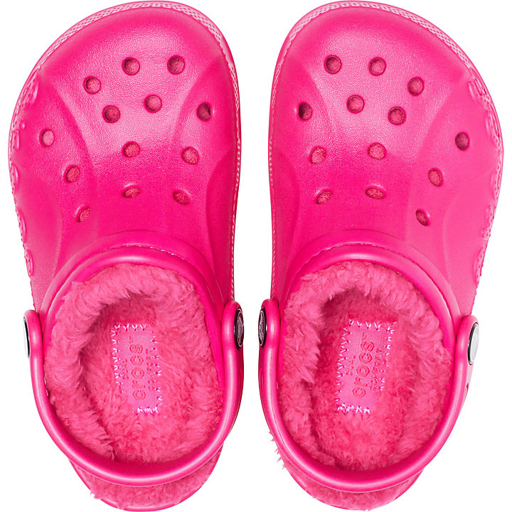 Sabots Crocs Baya Doublée Clog Rose Enfant | VKE-1658989