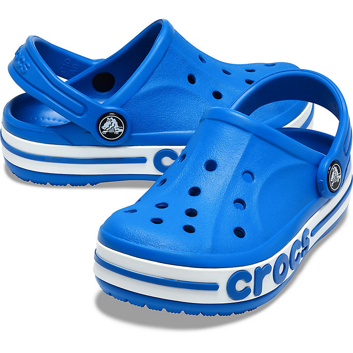 Sabots Crocs Bayaband Clog Bleu Grise Enfant | HII-4463826