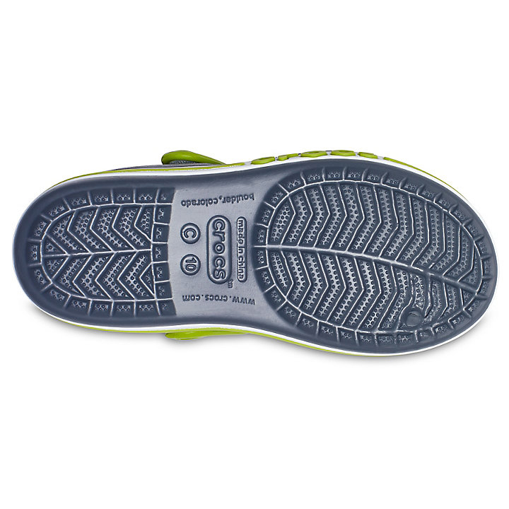 Sandales Crocs Bayaband Sandal Grise Foncé Enfant | VWQ-0096142