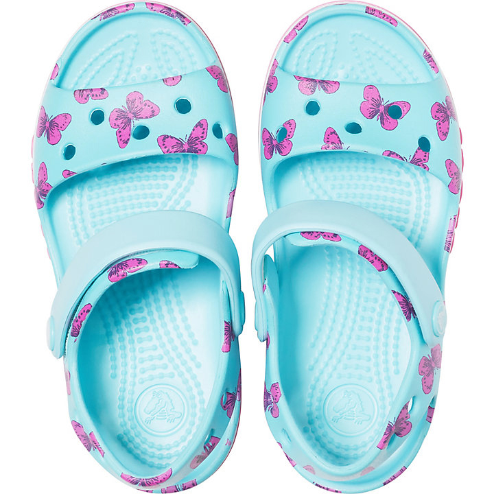 Sandales Crocs Bayaband Printed Sandal Bleu Clair Enfant | DKJ-1177340