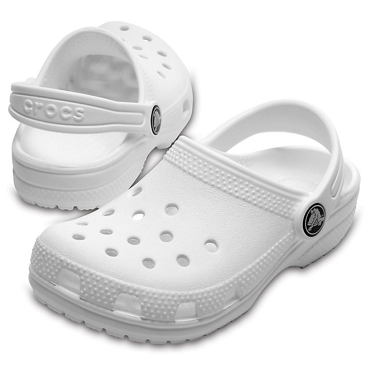 Sabots Crocs Classiche Clog Blanche Enfant | QZW-7020673