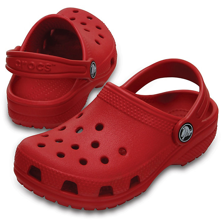 Sabots Crocs Classiche Clog Rouge Foncé Enfant | WIE-2316006