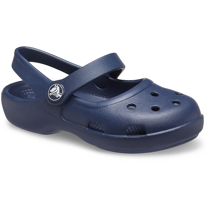 Flats Crocs Classiche Mary Jane Bleu Marine Enfant | KBE-3563819