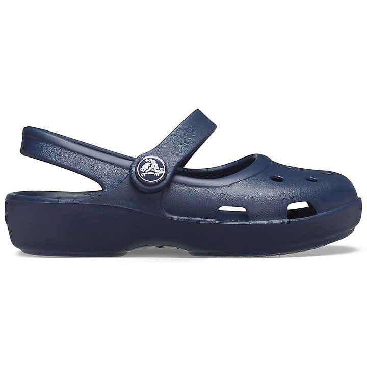 Flats Crocs Classiche Mary Jane Bleu Marine Enfant | KBE-3563819