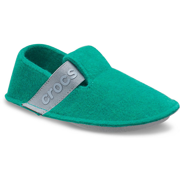 Chaussons Crocs Classiche Chaussons Vert Foncé Enfant | PJC-3708628