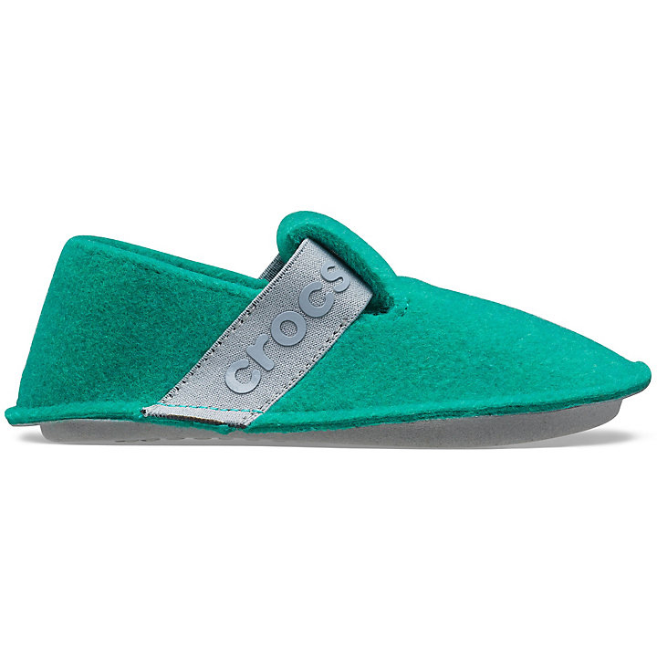 Chaussons Crocs Classiche Chaussons Vert Foncé Enfant | PJC-3708628