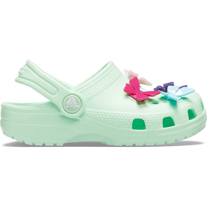 Sabots Crocs Preschool Classiche Butterfly Charm Clog Bleu Marine Bleu Enfant | TFH-0431514