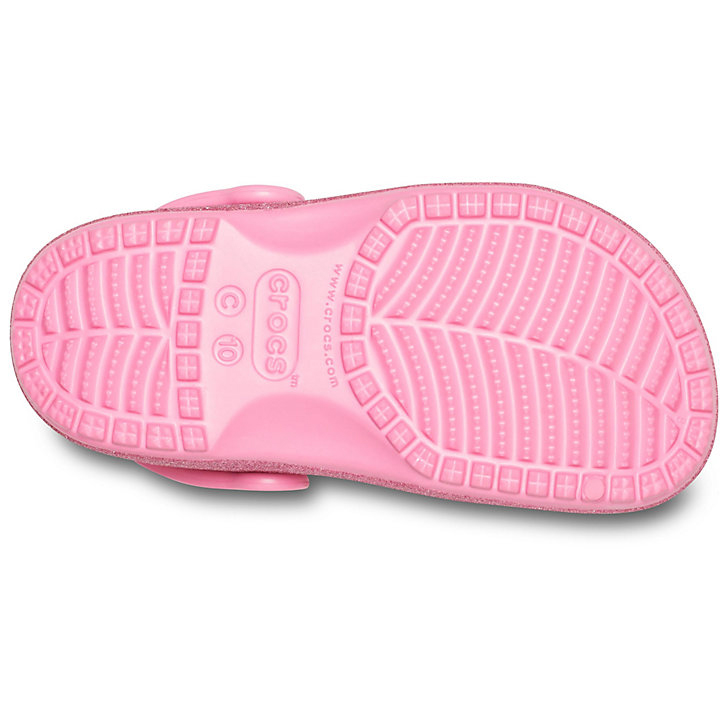 Sabots Crocs Classiche Glitter Clog Rose Enfant | VKG-3410483