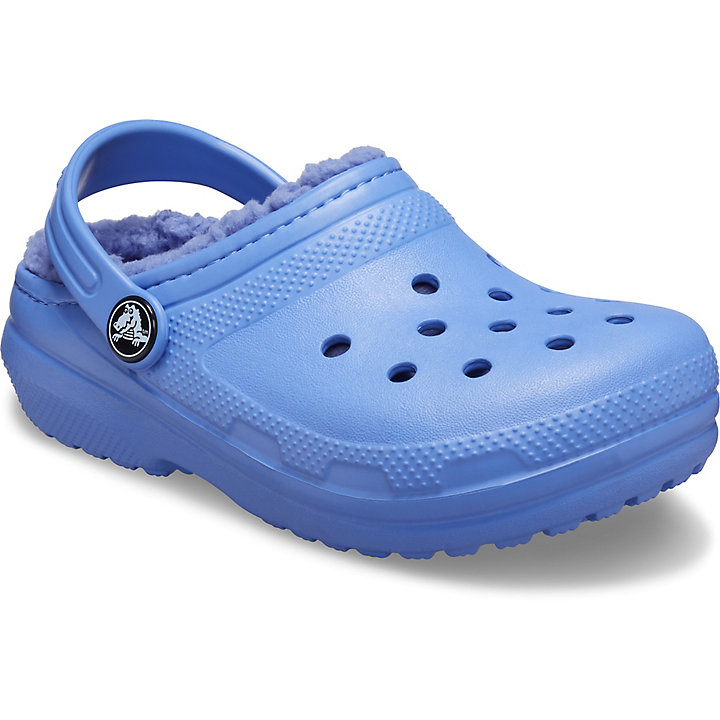 Chaussons Crocs Classiche Doublée Clog Bleu Enfant | XEK-2830830