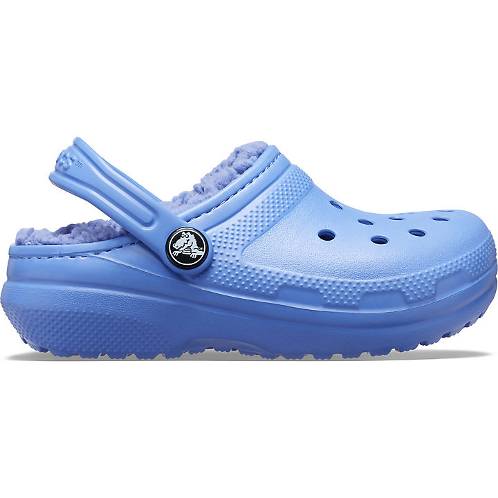 Chaussons Crocs Classiche Doublée Clog Bleu Enfant | XEK-2830830