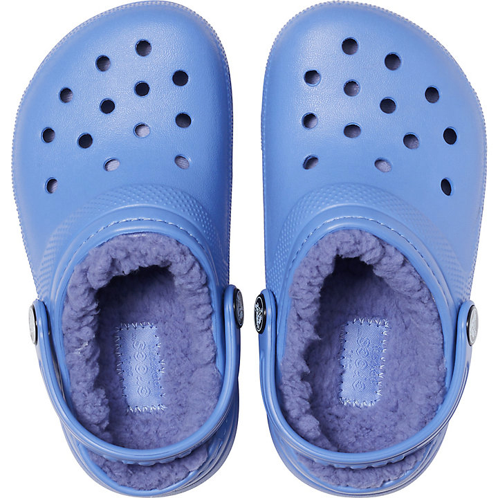 Chaussons Crocs Classiche Doublée Clog Bleu Enfant | XEK-2830830