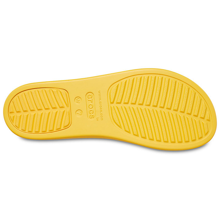 Compensées Crocs Brooklyn Low Wedge Jaune Femme | OHO-8302704