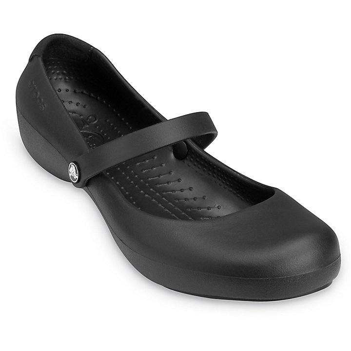 Flats Crocs Alice Travail Plates Noir Femme | MGC-9733600