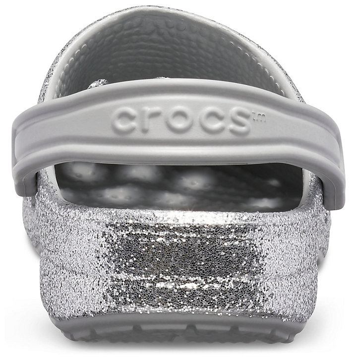 Sabots Crocs Baya Glitter Clog Argent Femme | UVO-9581217