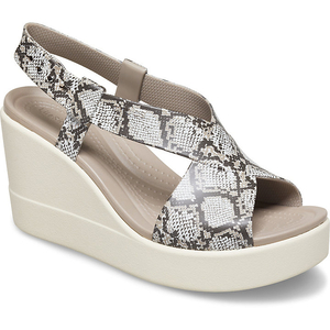 Platforms Crocs Brooklyn High Wedge Multicolore Beige Femme | NGB-6176162