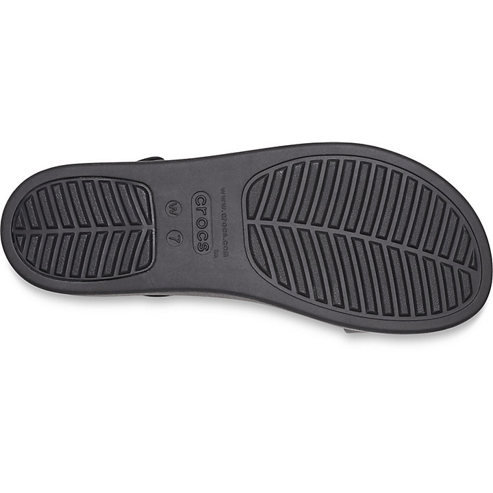 Compensées Crocs Brooklyn Low Wedge Noir Femme | ARF-2153227