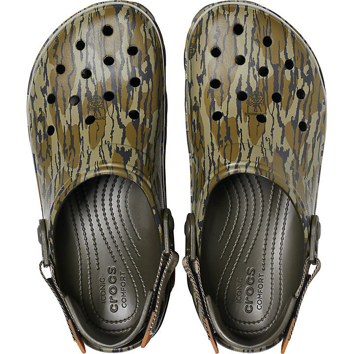 Sabots Crocs Classiche All-Terrain Mossy Oak Bottomland Clog Kaki Femme | BPL-5685535