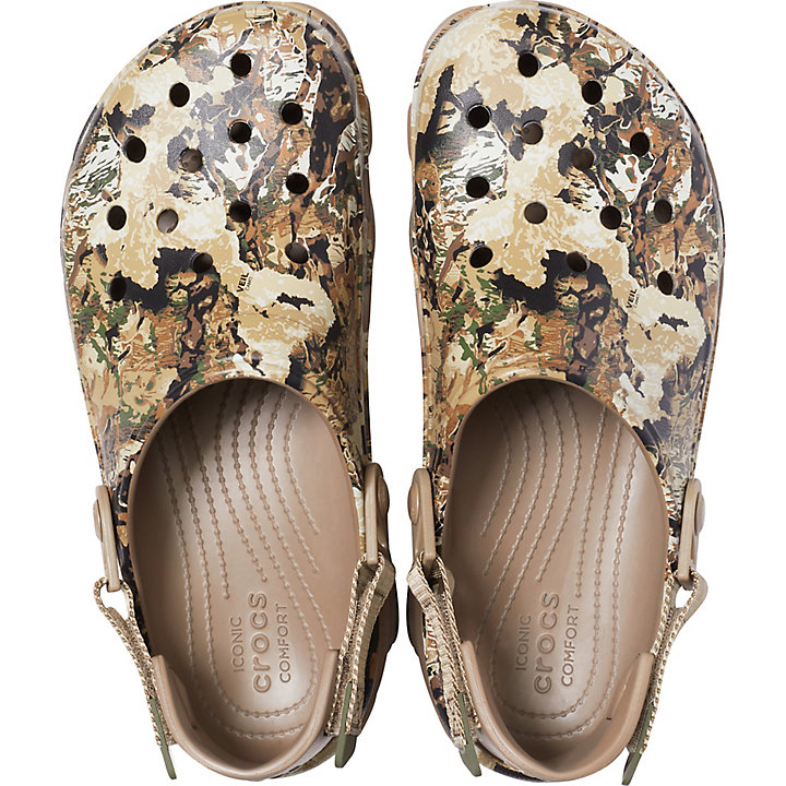 Sabots Crocs Classiche All-Terrain Veil Whitetail Clog Kaki Femme | GVE-3456438