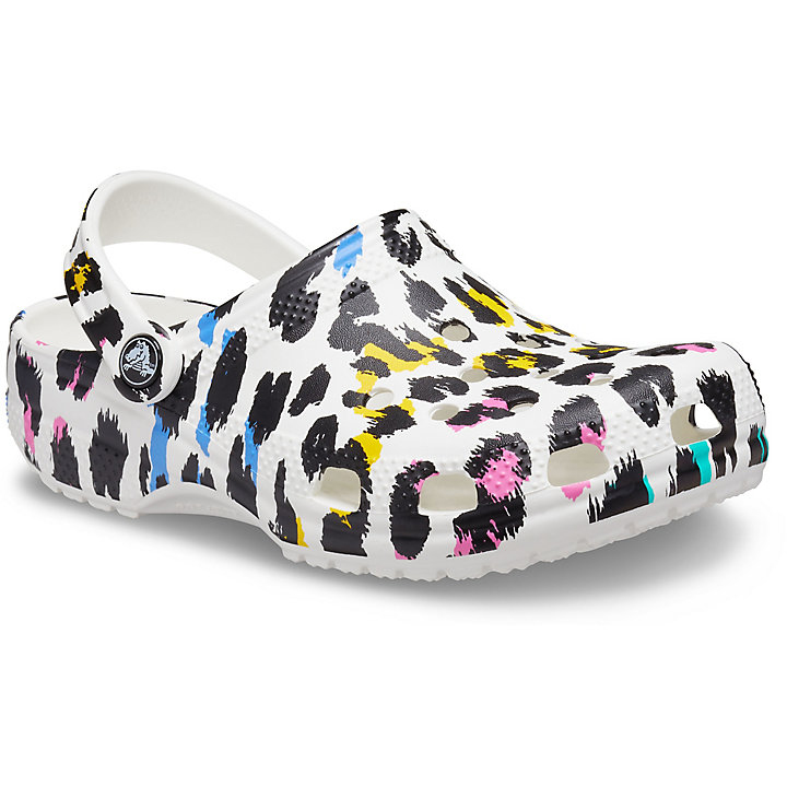 Sabots Crocs Classiche Animal Print Clog Multicolore Leopard Femme | LVG-6290414