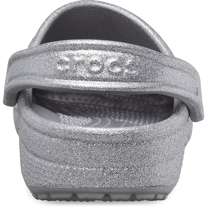 Sabots Crocs Classiche Glitter Clog Argent Femme | ZMJ-9839171