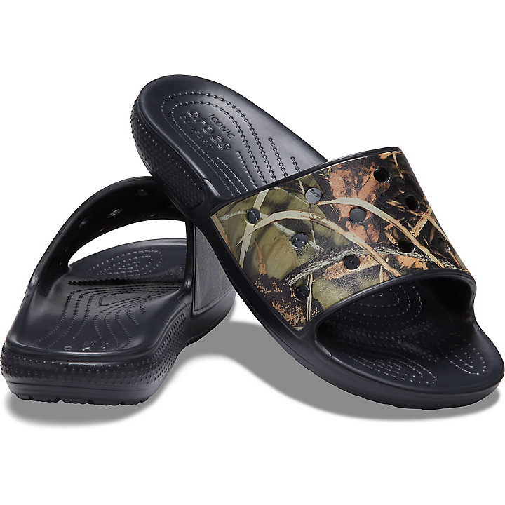 Sandales Crocs Classiche Realtree Claquette Noir Femme | XIO-4337238