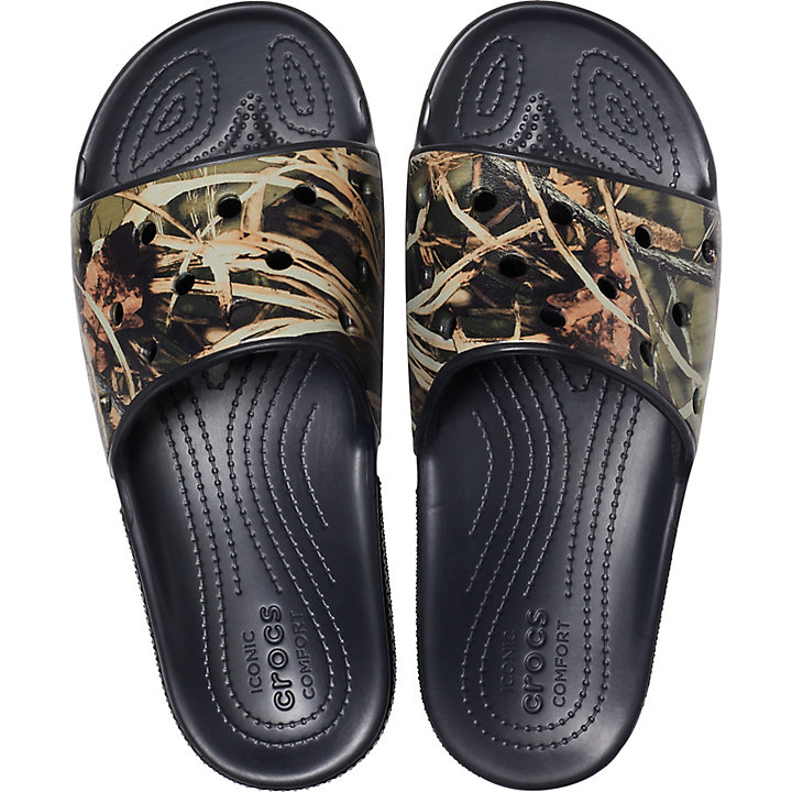 Sandales Crocs Classiche Realtree Claquette Noir Femme | XIO-4337238