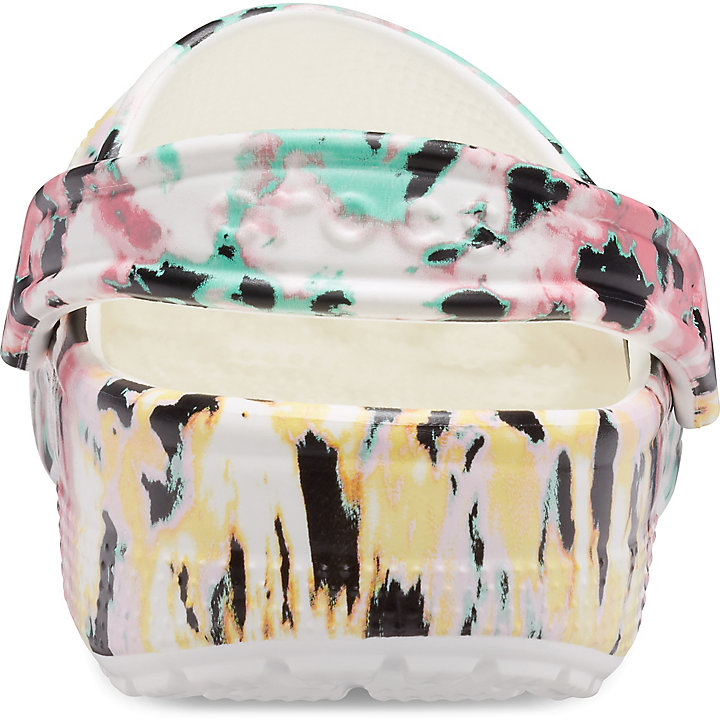 Sabots Crocs Classiche Tie-Dye Mania Clog Multicolore Blanche Femme | CLS-0853241